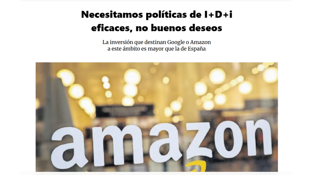 Necesitamos políticas de I+D+i eficaces, no buenos deseos, José Valera (Cinco Días)