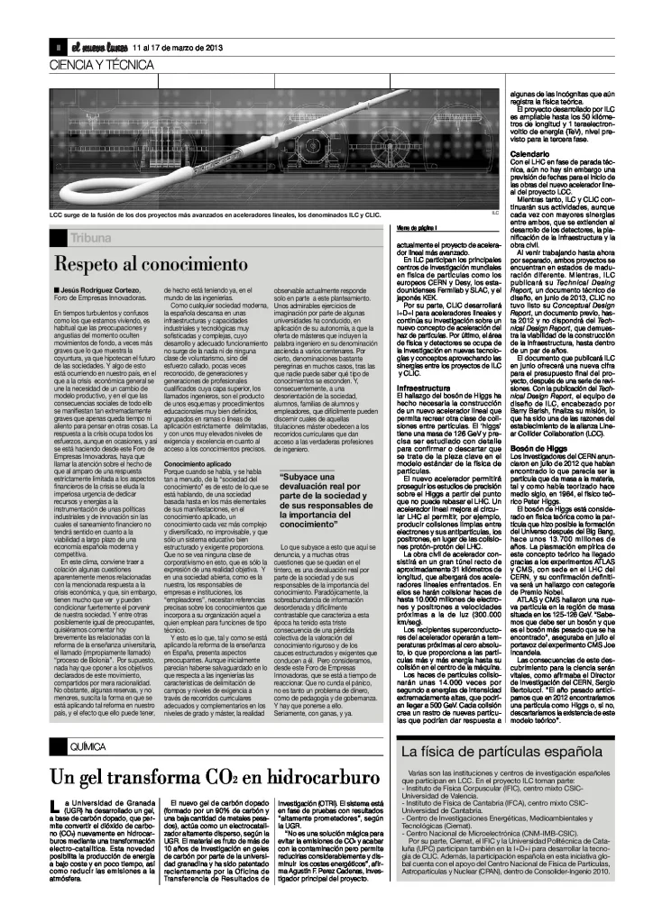 Respeto al Conocimiento, Jesús Rodríguez Cortezo (El Nuevo Lunes)